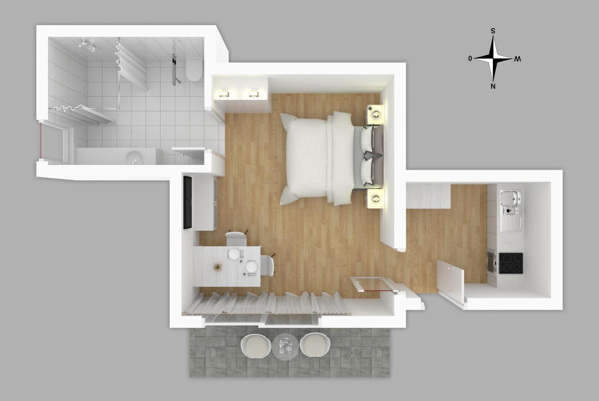 Moderne Neue Apartments Zum Wohlfuehlen Im Boardinghouse Bed & Butter Hasbergen Exterior photo